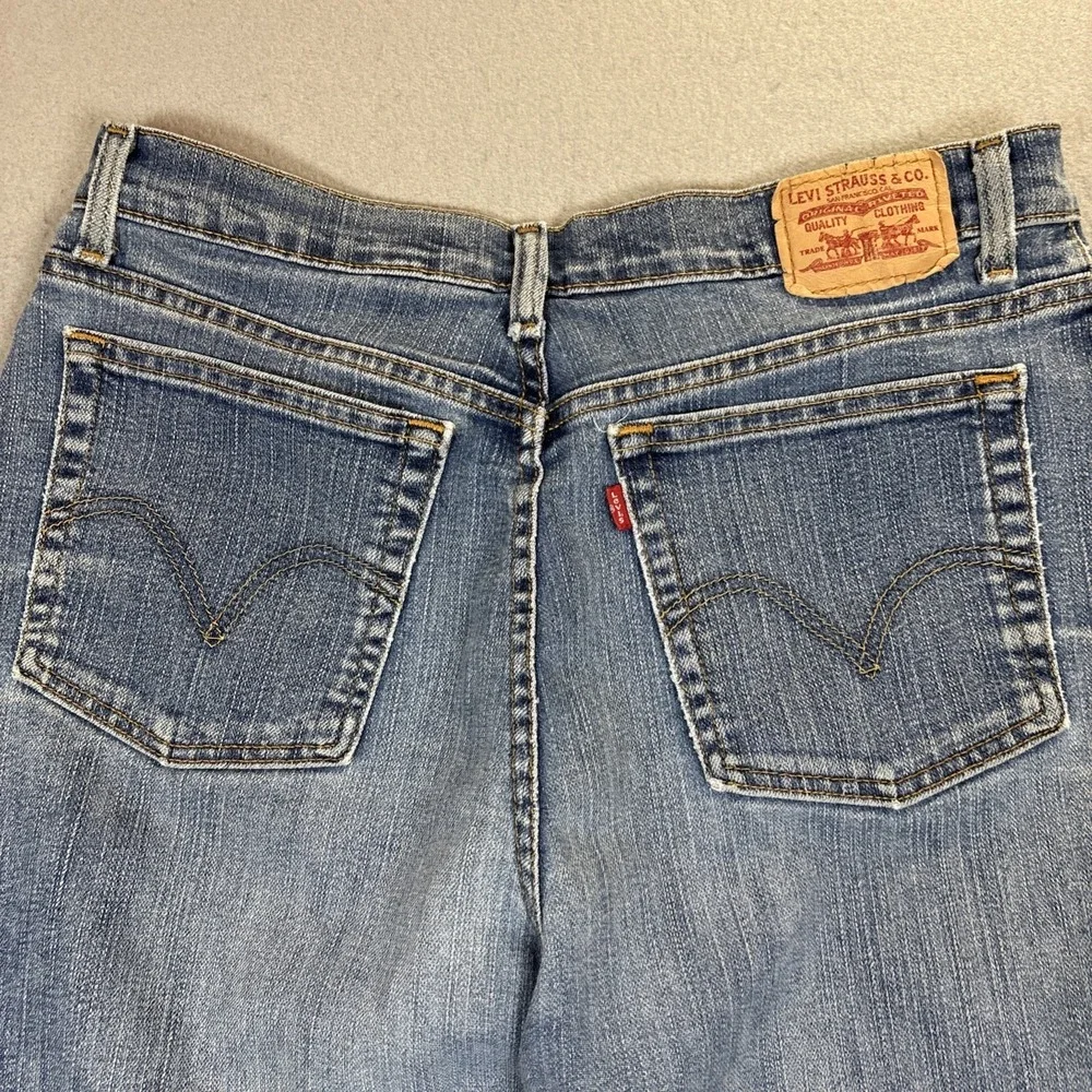 VTG Levi's 512 Slim Tapered Women's Jeans Size 14M Whiskering Y2K
